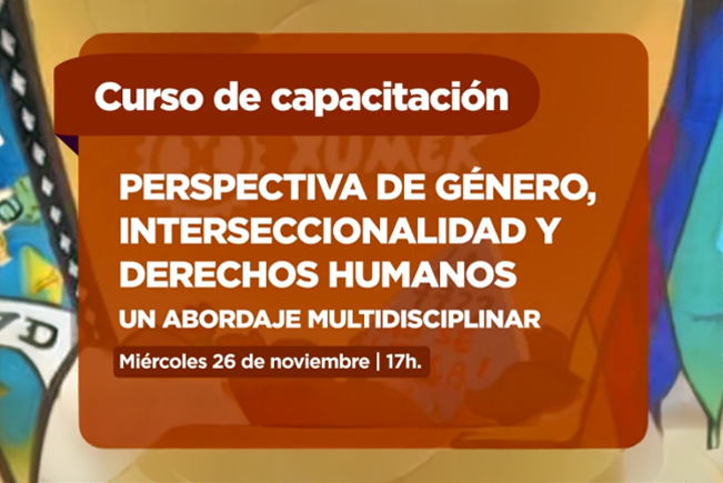 Curso de capacitación: Perspectiva de Género, Interseccionalidad y Derechos Humanos