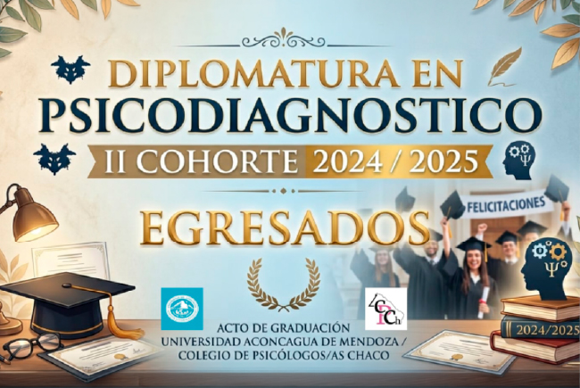 Acto de entrega de diplomas de la Diplomatura en Psicodiagnóstico Clínico