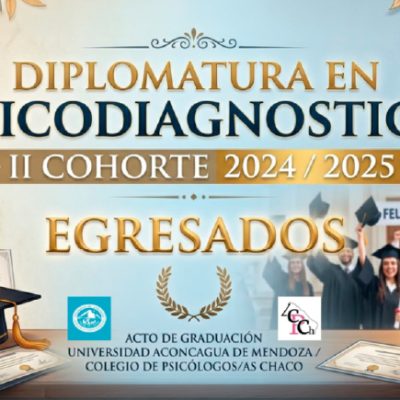 Acto de entrega de diplomas de la Diplomatura en Psicodiagnóstico Clínico